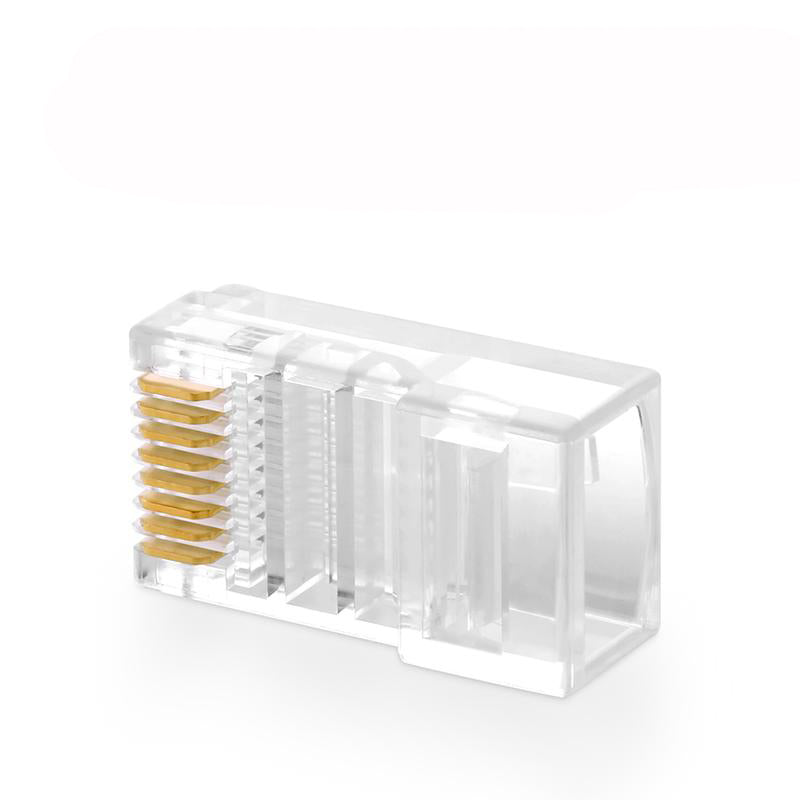 Ugreen Cat5 RJ45 Connector Cat5E 8P8C Modular Ethernet Cable Head Plug Gold-plated Cat 5 Crimp Network RJ45 Connector 10packs