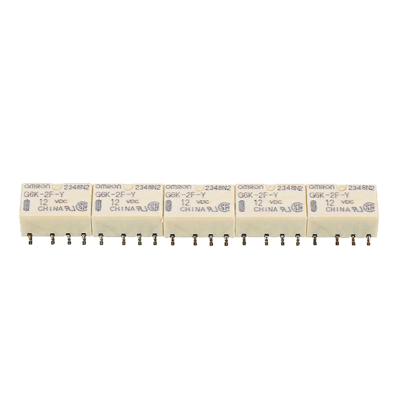 5Pcs G6K-2F-Y-5VDC 12VDC 1A 8Pin Signal Relay Module