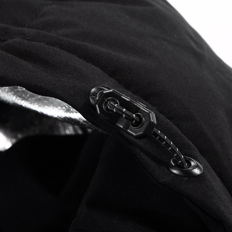 Waterproof USB Heated Warm Back Hooded Winter Antifouling Jacket Motorcycle Skiing Riding Coat