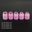 36Pcs TIG Welding Accessories Torch Stubby Gas Slot Glass Cup for WP-17/18/26