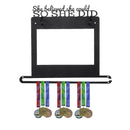 18 Medals Athletic Medal Photo Display Hanger Race Bib Holder for Sport Runner Decorations