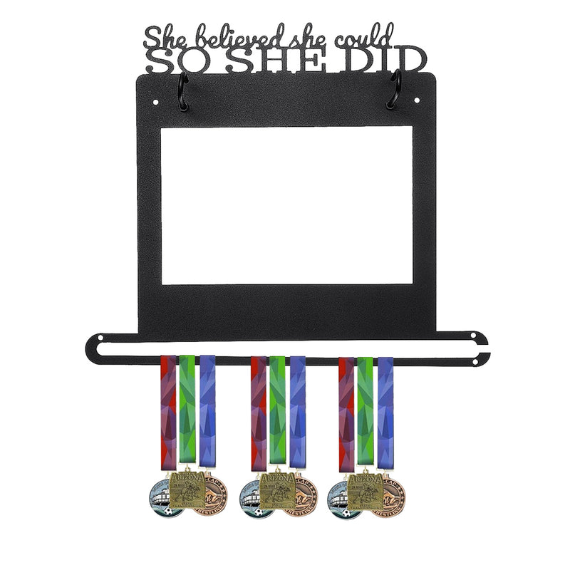 18 Medals Athletic Medal Photo Display Hanger Race Bib Holder for Sport Runner Decorations