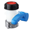 DN40/50 IBC Universal Hose Connector Tap Shut Off Garden Accessories Coarse Thread Tote Tank Adapter Aluminium Alloy Butterfly Valve Fitting Parts for Home Garden