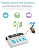 GSM Socket Switch Relay Remote Controlled 3 Ways Power Sockets Controller with Temperature Sensor