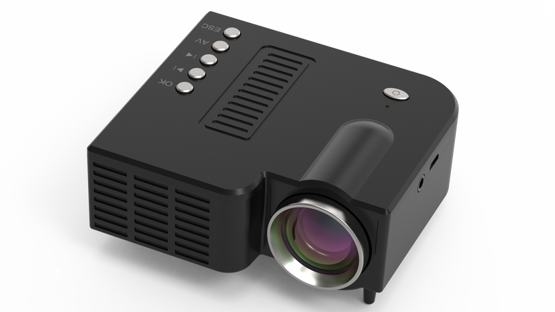 UNIC 28C Mini Portable LCD Projector  Same Screen Support 1080p USB SD Card