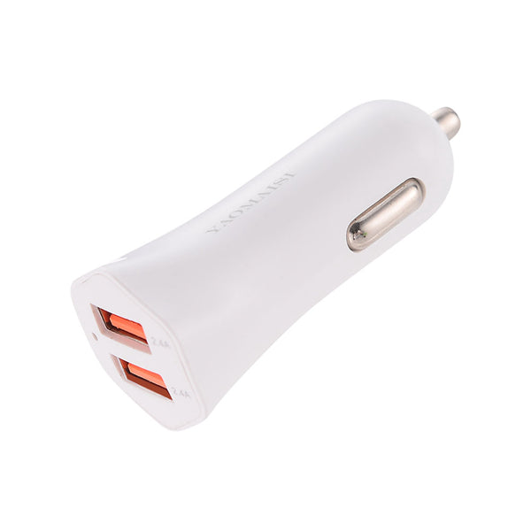YAOMAISI 4.8A Dual USB Fast Car Charger For iPhone X 8Plus OnePlus 5 Xiaomi Mi6 Redmi Note 4 Mi A1