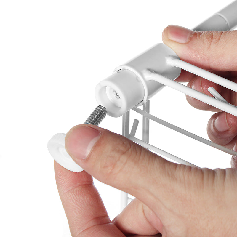 2 Tier Adjustable Steel Wire Shelving Unit Metal Rack Home Kitchen Storage Shelf