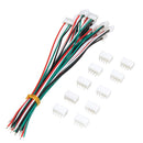 Excellway 20Pcs XH Pitch 2.54mm Single Head 4Pin Wire To Board Connector 15cm 24AWG With Socket