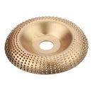 Drillpro 100mm Curve Extreme Shaping Disc Carbide Wood Carving Disc Gold Grinder Disc for 100 115 Angle Grinder Woodworking Tool