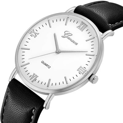 DEFFRUN XR3252 Simple Dial Design Leather Strap Casual Style Fashion Men Watch Quartz Watch