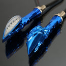 4pcs Skull Universal Motorcycle Amber Indicator LED Turn Signal Light