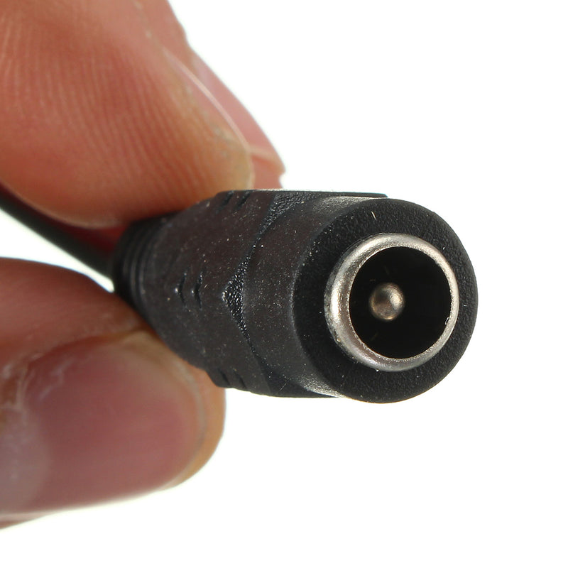 10PCS LUSTREON DC12V Female Power Supply Jack Connector Cable Plug Cord Wire 5.5mm x 2.1mm
