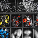 257Pcs Fishing Accessories Tackle Kits Jig Hooks Sinkers Swivels Ring Bearing Set