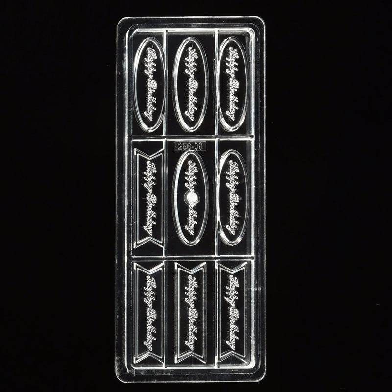 3D HAPPY BIRTHDAY Chocolate Mold Hard Candy Tray Mould DIY Tool For Home Kitchen