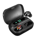 TWS Mini Wireless bluetooth Binaural Call Waterproof Headphone LED Power Display Earphone with Power Bank