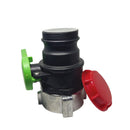 DN50 75mm Coarse Thread/Male Connector Chemical IBC Barrel Ball Valve Switch Fitting Acid and Alkali Resistant High Pressure Faucet Valve Adapter for Garden Backyard Home Villa Outdoor