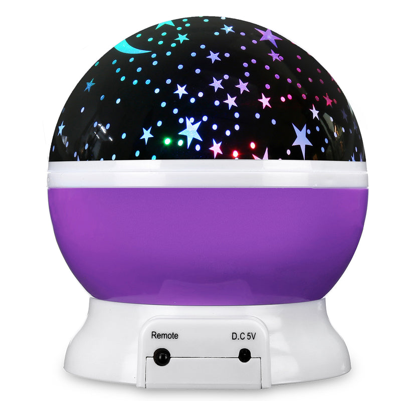 USB Rotating Projector Starry  Nursery Night Light Star Sky Projection LED Light Xmas Gift