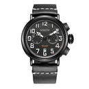 OCHSTIN GQ077A Calendar Casual Style Men Wrist Watch Leather Strap Elegant Quartz Watch