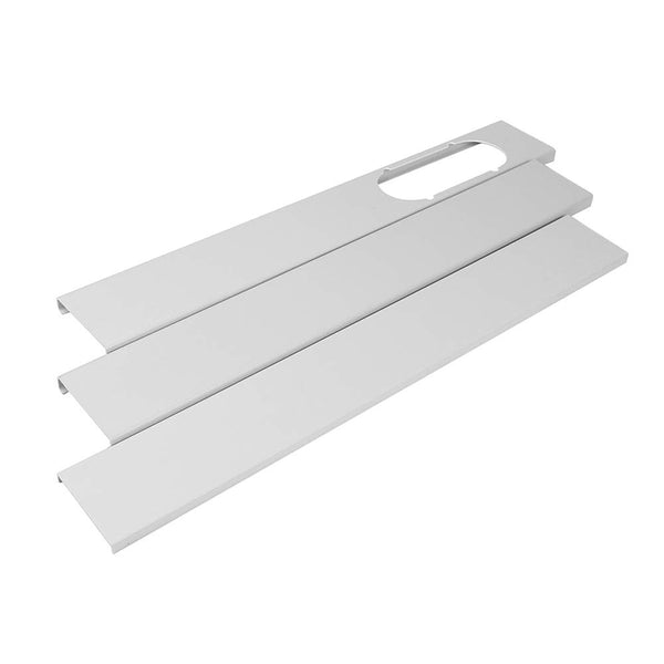 2/3PCS Adjustable Length Air Conditioner Wind Shield Window Slide Kit Plate Exhaust Tube Kit