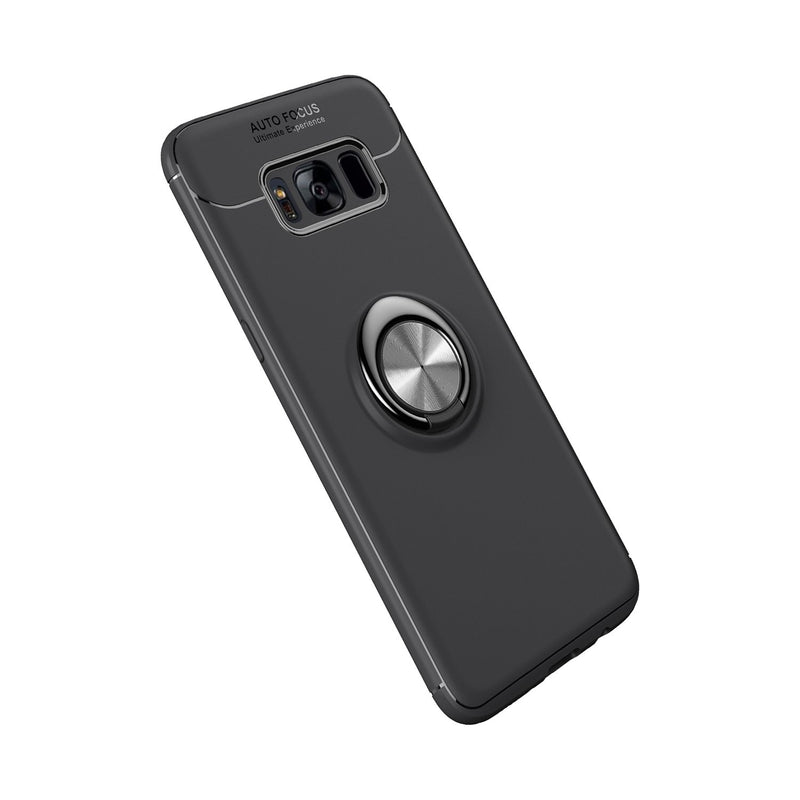 C-KU Protective Case For Samsung Galaxy S8 Plus 360 Rotating Ring Grip Kicktand