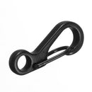 5Pcs Black EDC Tool Alloy Carabiner Camp Snap Clip Hook Keychain Keyring Hiking Climbing Tool