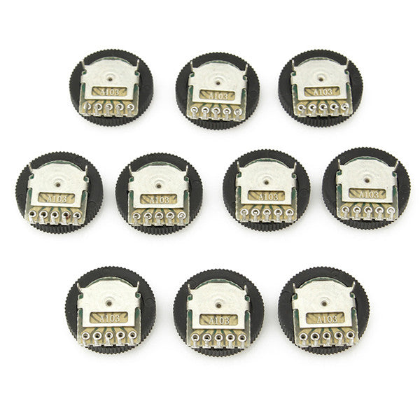 10pcs A103 10K 16mmx2.8mm Potentiometers Adjustment Switch