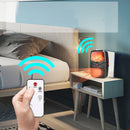 KCASA 022 Multi-Function 1000W Heater Home Flame Heater Desktop Mini Heater Office Lamp Warmer with Remote Control Air Heater For Winter