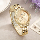 CURREN 9009 Crystal Fashion Style Women Wrist Watch Roman Number Quartz Watches