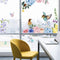 Miico FX82025 2PCS Flower And Bird Printing Wall Stickers Glass Stickers Home Decorative Stickers DIY Sticker
