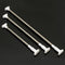 Stainless Steel Shower Curtain Retractable Rod With Large Square Head Bathroom Grab Bar