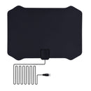 Flat Digital Indoor HDTV HD TV Antenna Fox with Amplifier 50 Miles Range VHF UHF