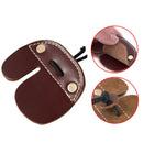 Cow Genuine Leather Archery Finger Guard Protector Glove Tab For Recurve Bow Hunting Shooting
