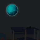 30cm Earth Globe Moon Wall Sticker Removable Glow In The Dark Luminous Stickers Home Decor