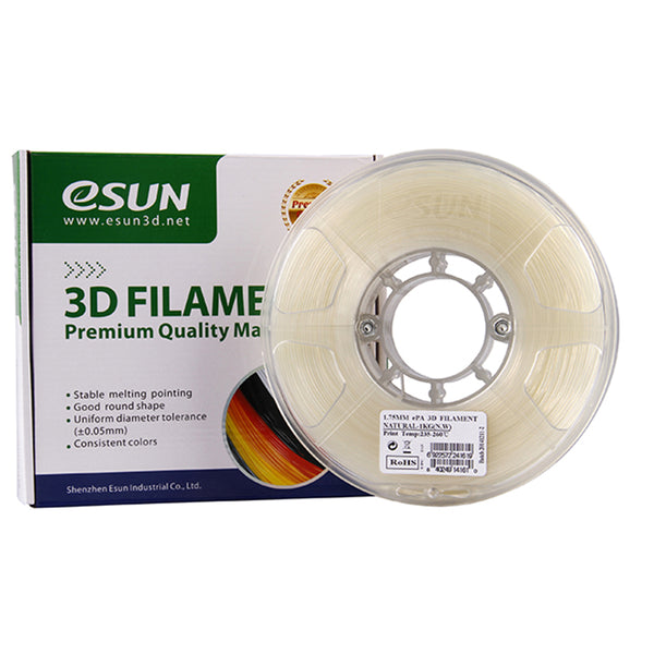 eSUN 1.75mm 1KG/Spool Natural ePA Filament for 3D Printer Part