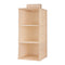 Minleaf Cotton Linen Hanging Closet Organizer Foldable Clothes Storage Bag