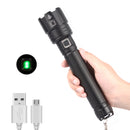 XANES XHP90.2 Zoomable Flashlight USB Charging 3 Modes IPX6 LED Light With 18650 Battery Charger USB Cable Battery Tube