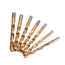 Drillpro 19Pcs M2 HSS 6542 Twist Drill Bit Set 1-10mm Titanium Coated Drill Bit with Metal Box for Wood Metal Drilling