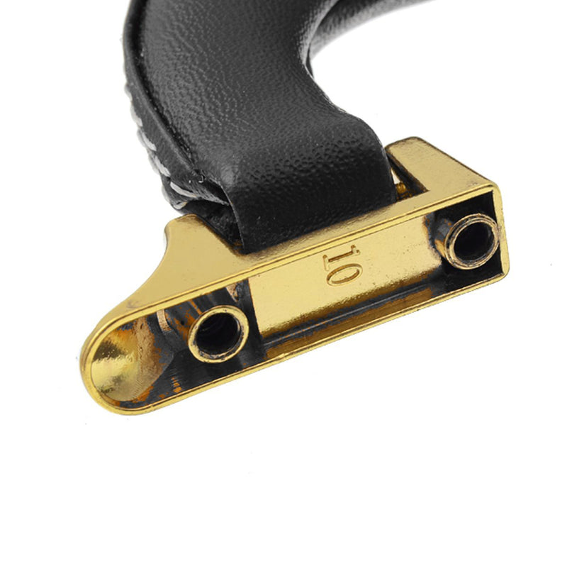 Black Artificial Leather Case Handle for Guitar Musical Box Luggage Replacement