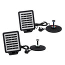 1.5W 180L/H LED Solar Fountains Pump Pond Pool Fish Tank Bird Bath Water Pump built in Battery Floating Kit with 4 Sprinkler Heads