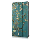 Tri-Fold Pringting Tablet Case Cover for Samsung Galaxy Tab A 10.1 2019 T510 Tablet - Apricot Blossom