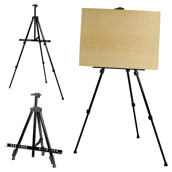 Aluminium Alloy Folding Painting Easel Frame Adjustable Tripod Display Shelf Drawing Supplies