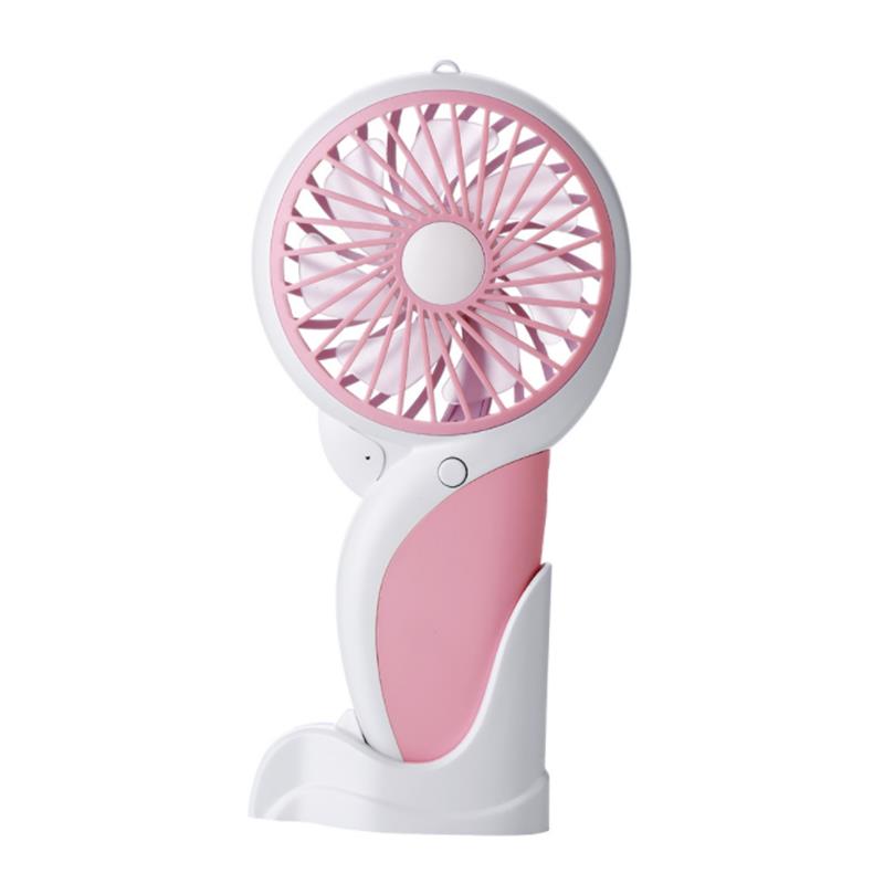 Well Star WT-N10 Handheld Mini USB Woodpecker Fan with Base LED Light Lamp Fan Rechargeable Air Cooler Silent Cooling Fan For Home Office Student Dormitory Outdoors Travelling
