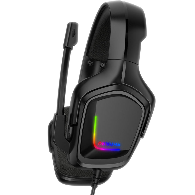 ONIKUMA K20 RGB LED Light Gaming Headphone Stereo Noise Reduction Wired Earphone With Mic for PS4 Xbox One