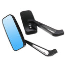 8mm 10mm Rear View Mirrors Black Short Stem Rectangle For Harley Davidson Dyna/Iron 883/Fatboy
