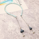 Elegant Hair Band Sweet Flower Pearl Pendant Fake Earrings Headbrand Hair Accessories for Women Girl