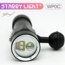 StarryLight WP0C 3 x LEDs & 2 x COBs L2 & XPEBRD-R2 900Lumens Indicator Diving Flashlight + Brack