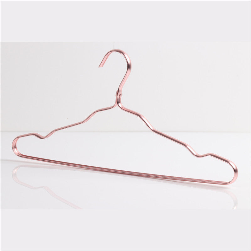 Cloth Hanger Durable Antideformation Aluminium Alloy Closet Adult Skirt Dress Clothing Towel Storage Rack Space Saver