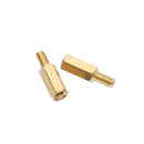Suleve M3BH3 100Pcs M3 10mm+6mm Male-Female Brass Hex Standoffs Support Spacer Pillar for PCB Board