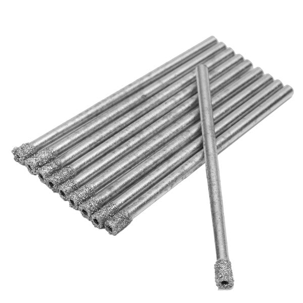 10pcs 3mm Diamond Coated Hole Saw Drill Bits Set Core Marble Glass Granite Drill Bits