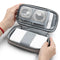 Boona 19.5cm*11cm Digital Accessories Storage Bag 20000mAh Power Bank U Disk Memory Card USB Cable Phone Organizer Travel Bag